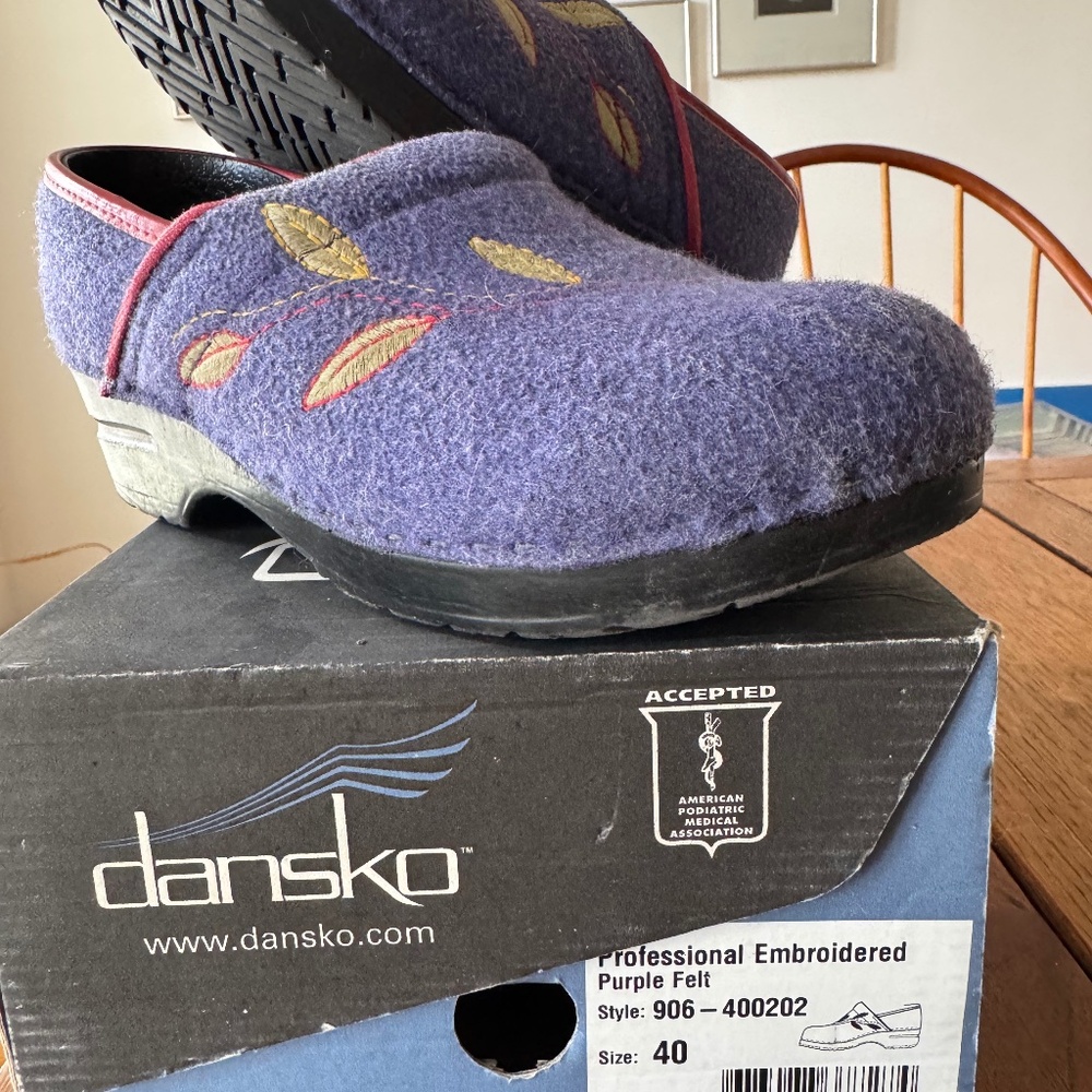 Dansko Professional Embroidered Felt Clogs